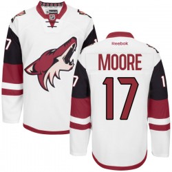 John Moore Arizona Coyotes Reebok Authentic White Away Jersey