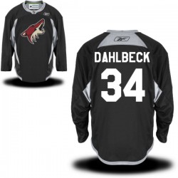 Klas Dahlbeck Arizona Coyotes Reebok Premier Black Practice Alternate Jersey