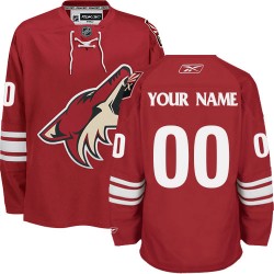Reebok Arizona Coyotes Men's Customized Authentic Burgundy Red Home Jersey