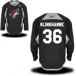 Rob Klinkhammer Arizona Coyotes Reebok Premier Black Practice Alternate Jersey