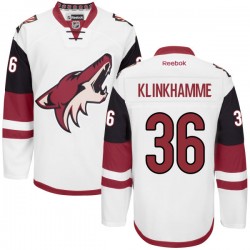 Rob Klinkhammer Arizona Coyotes Reebok Authentic White Away Jersey