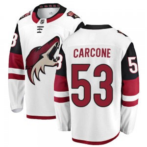 Michael Carcone Arizona Coyotes Fanatics Branded Breakaway White Away Jersey