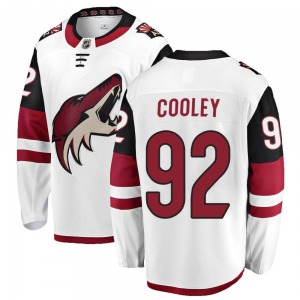 Logan Cooley Arizona Coyotes Fanatics Branded Breakaway White Away Jersey