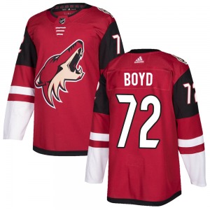 Youth Travis Boyd Arizona Coyotes Adidas Authentic Maroon Home Jersey
