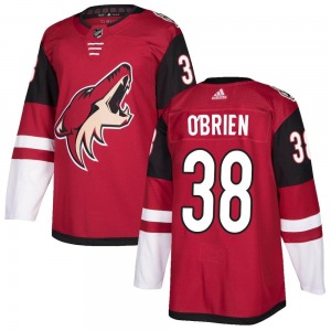 Youth Liam O'Brien Arizona Coyotes Adidas Authentic Maroon Home Jersey
