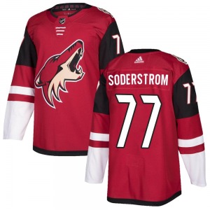 Youth Victor Soderstrom Arizona Coyotes Adidas Authentic Maroon Home Jersey