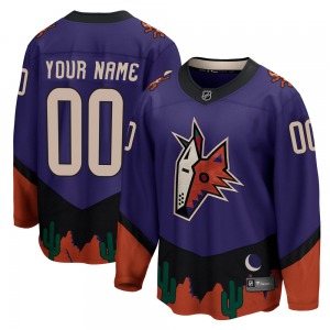 Custom Arizona Coyotes Fanatics Branded Breakaway Purple Custom 2020/21 Special Edition Jersey