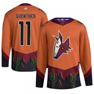 Youth Dylan Guenther Arizona Coyotes Adidas Authentic Orange Reverse Retro 2.0 Jersey