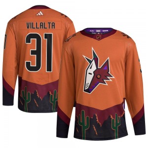 Youth Matt Villalta Arizona Coyotes Adidas Authentic Orange Reverse Retro 2.0 Jersey