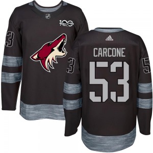 Youth Michael Carcone Arizona Coyotes Authentic Black 1917-2017 100th Anniversary Jersey