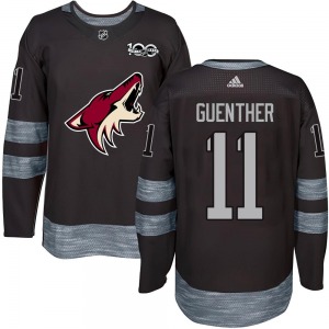 Youth Dylan Guenther Arizona Coyotes Authentic Black 1917-2017 100th Anniversary Jersey