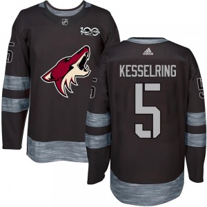 Youth Michael Kesselring Arizona Coyotes Authentic Black 1917-2017 100th Anniversary Jersey