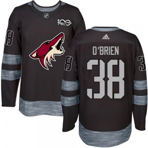 Youth Liam O'Brien Arizona Coyotes Authentic Black 1917-2017 100th Anniversary Jersey