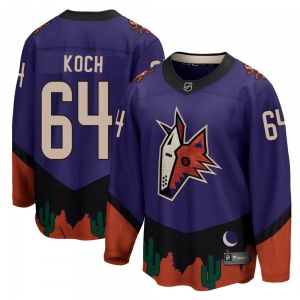 Youth Patrik Koch Arizona Coyotes Fanatics Branded Breakaway Purple 2020/21 Special Edition Jersey
