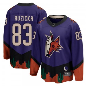 Youth Adam Ruzicka Arizona Coyotes Fanatics Branded Breakaway Purple 2020/21 Special Edition Jersey