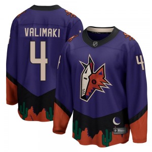 Youth Juuso Valimaki Arizona Coyotes Fanatics Branded Breakaway Purple 2020/21 Special Edition Jersey
