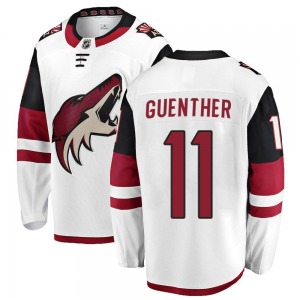 Youth Dylan Guenther Arizona Coyotes Fanatics Branded Breakaway White Away Jersey