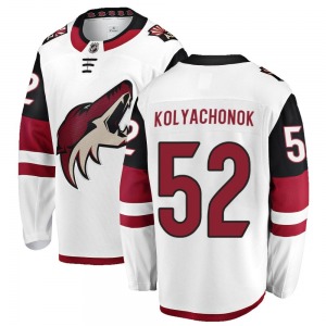 Youth Vladislav Kolyachonok Arizona Coyotes Fanatics Branded Breakaway White Away Jersey
